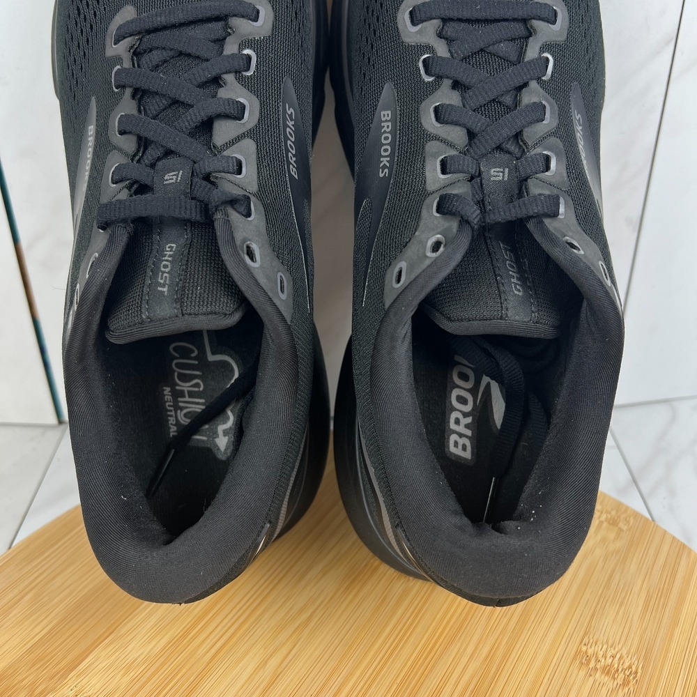 Brooks Ghost 15 Womens Size 10 B Triple Black Running Walk Gym Shoes 1203801B020 - Picture 11 of 12